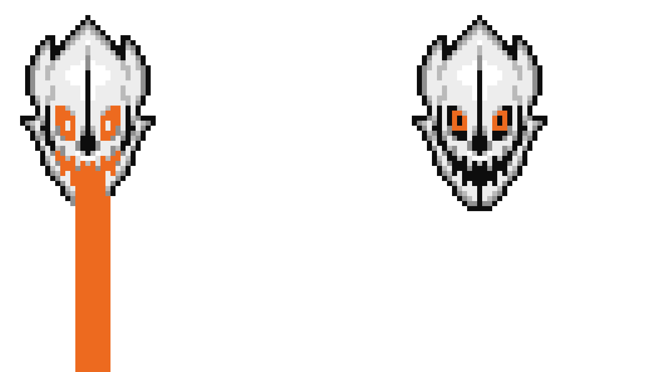 Underswap papyrus' gaster blaster