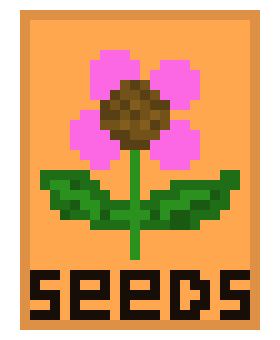 [9b88be] Pink Flower Seeds