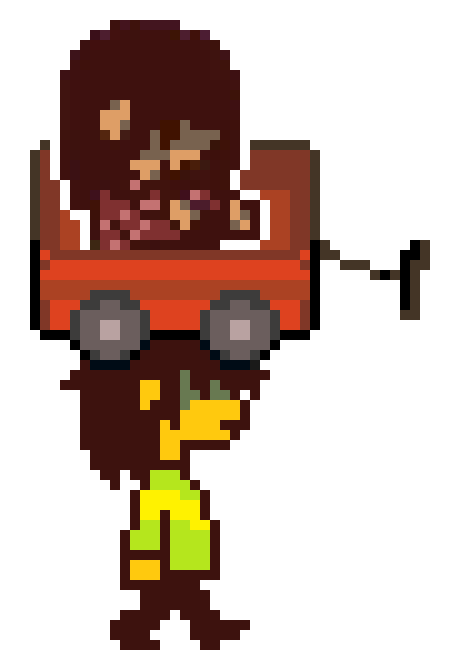 [9faed7] Kris carrying the vessel in a wagon on their head