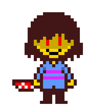 throws an knife at him *