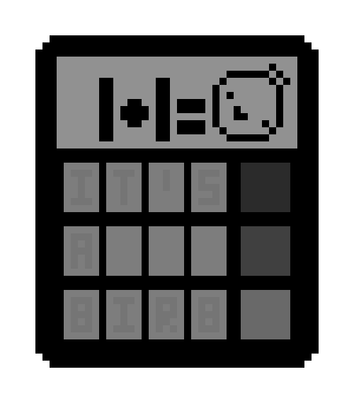 [9664c4] ITS A BIRB on a calculator