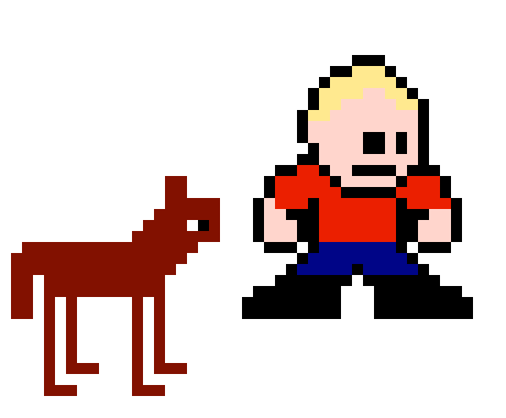 [9664c4] 8bit dog and me