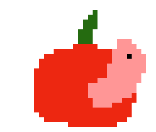 [9664c4] apple with worm 