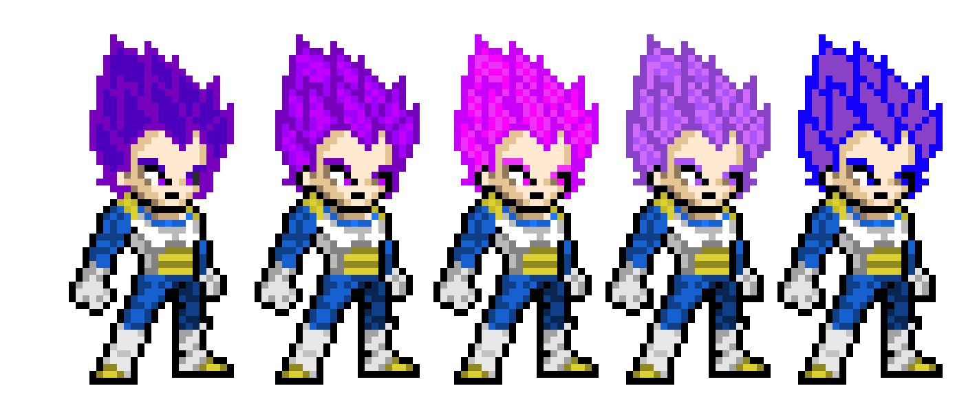 [993fcc] Vegeta Ultra Ego, Omega Vegeta, Omega God Vegeta, Omega Vegeta Light Purple And Purple Evolution