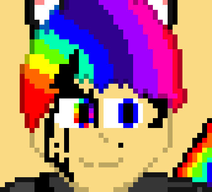 *rainbow watch out! *turns the knife into ink*-the colour duo