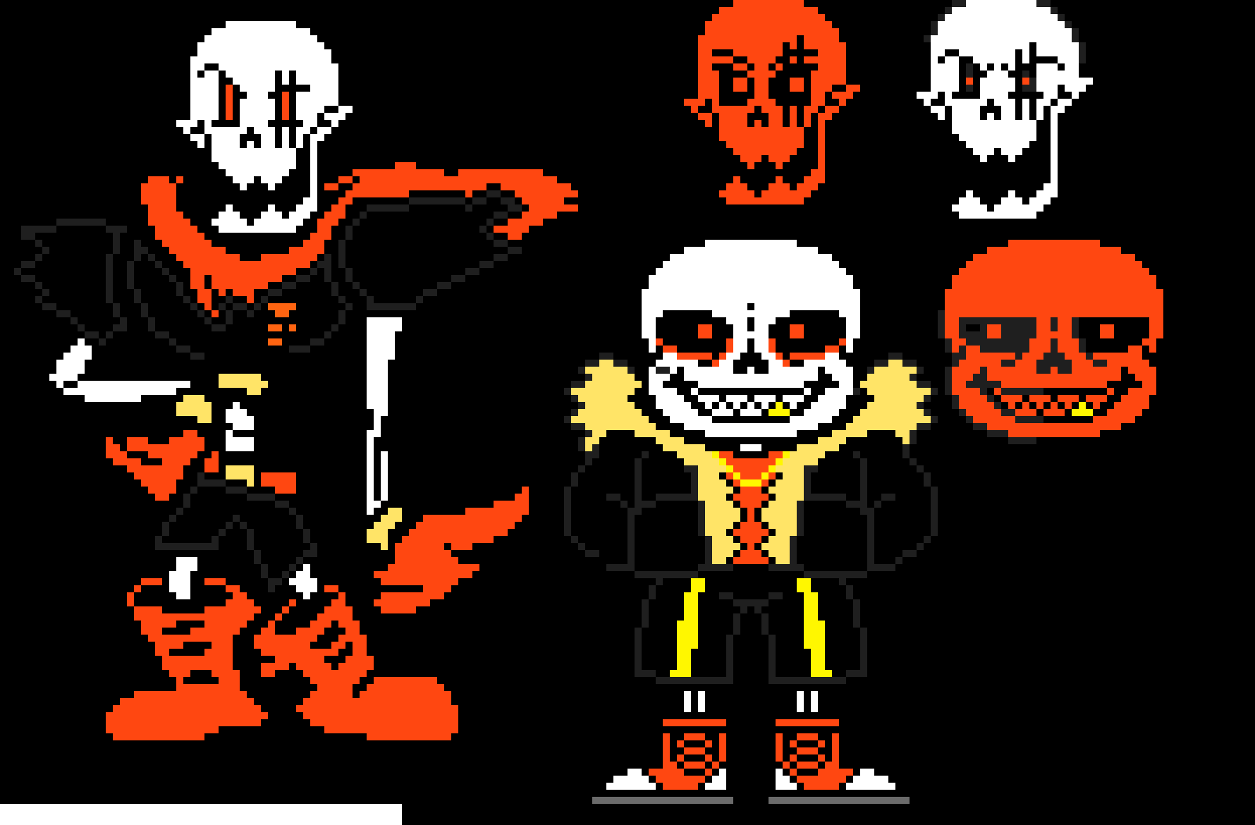 [0a5d6d] Undertale Sans and Papyrus Battle Sprite.