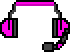 [19feac] 2pxWidePinkHeadphones