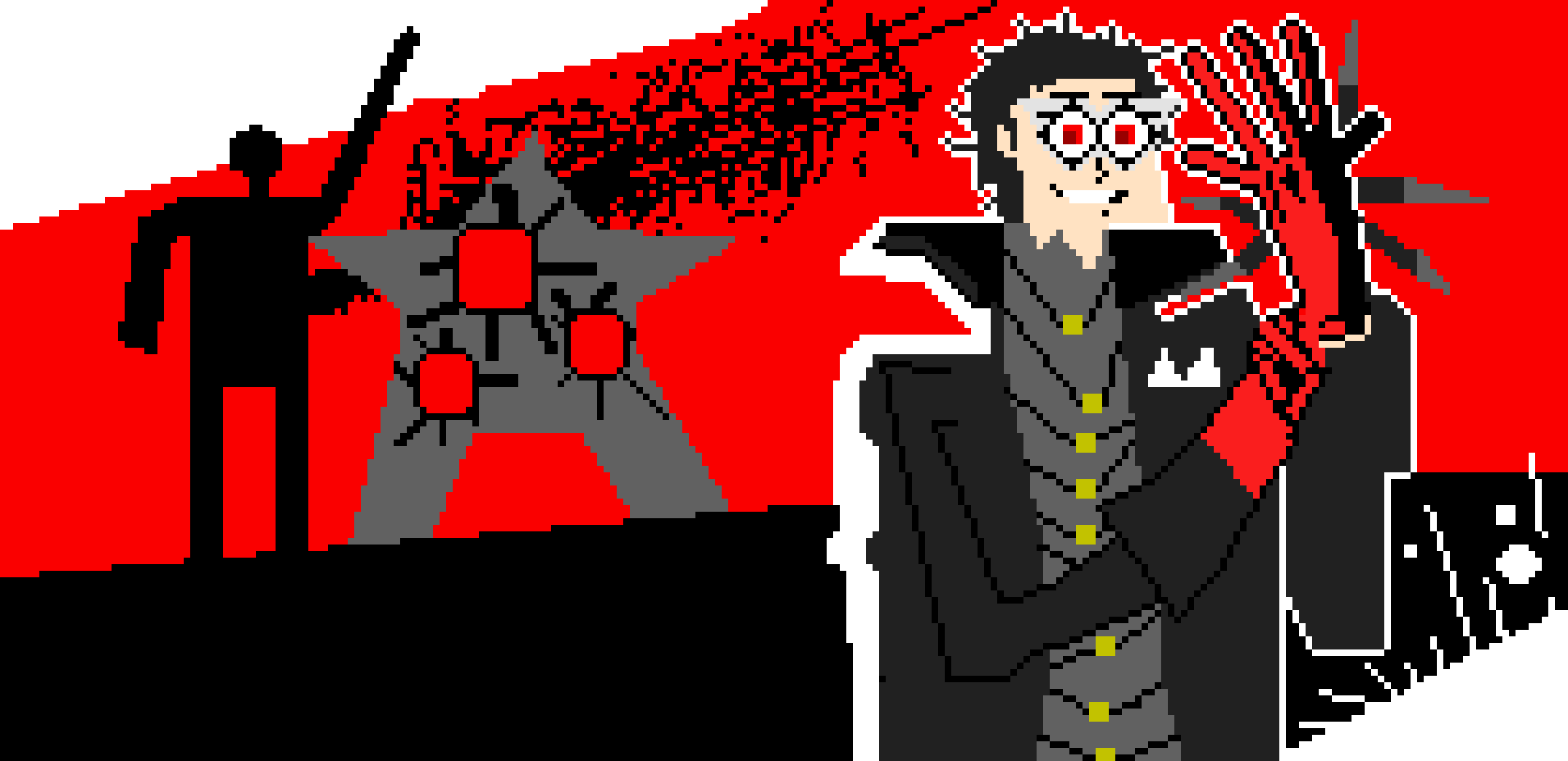 HA HA I WAS A BAD GUY THIS HOLE TIME AND NOW ITS TIME TO KILL YOU ALL WITH MY KNIFES! >=]