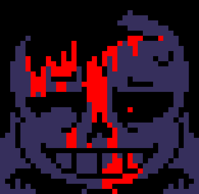 [7ce906] *(Demented appears back next to KC.) -HorrorTale Sans