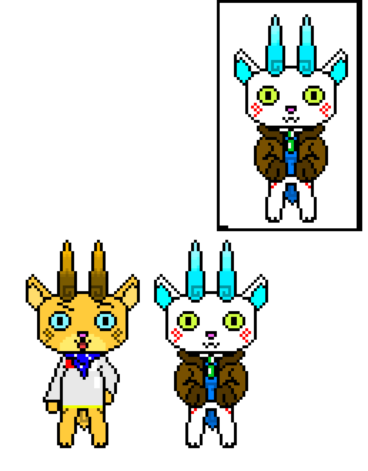 [5b2f3e] the mistake is: there IS going a phase 2 sprite, which is a sidestepped version of Komasan, so I needed an Extra Komasan for it, Komajiro is behind Komasan in that phase 2