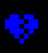 [3e21f9] *deltarune game over with blue soul*