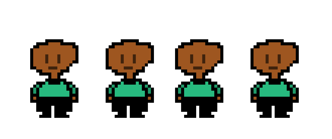 [f3f0c0] Custom Undertale Human Sprite Template