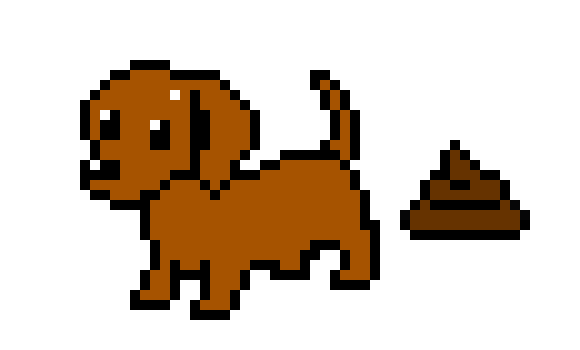 [7d77af] Dog doing a doodoofard