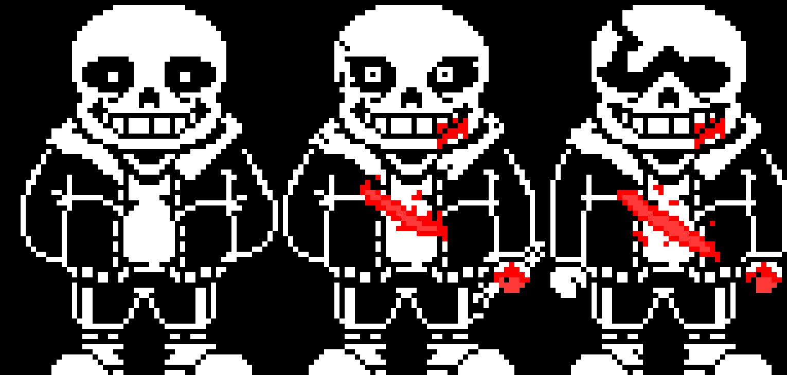 [dd4fc6] Undertale last breath Sans Sprite (my version)