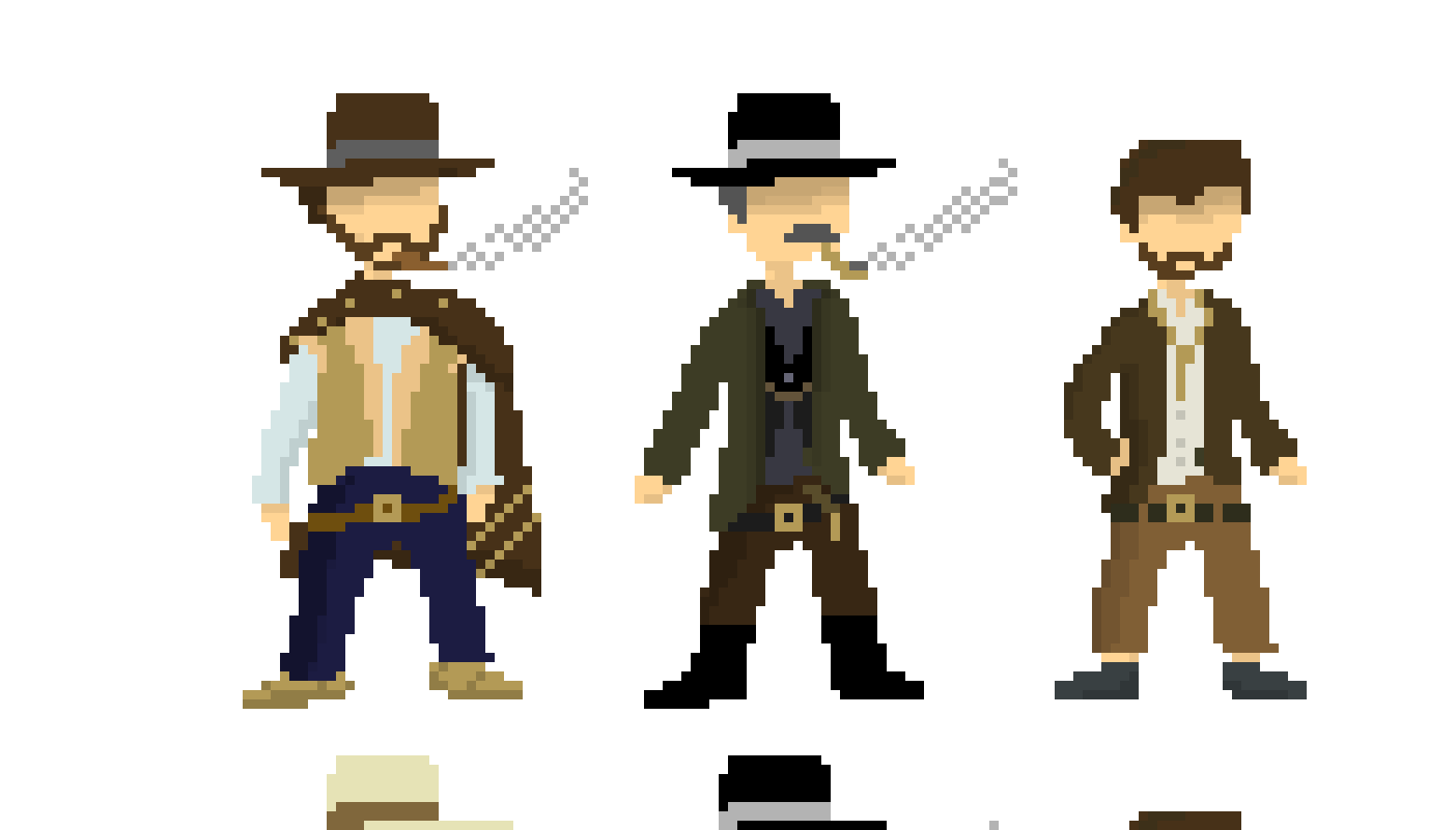 [1763f5] Clint Eastwood aka blondie ,Lee Van  aka angel eyes and Eli Waleck aka tuco    in evry version i know [scrol down for evry version ]