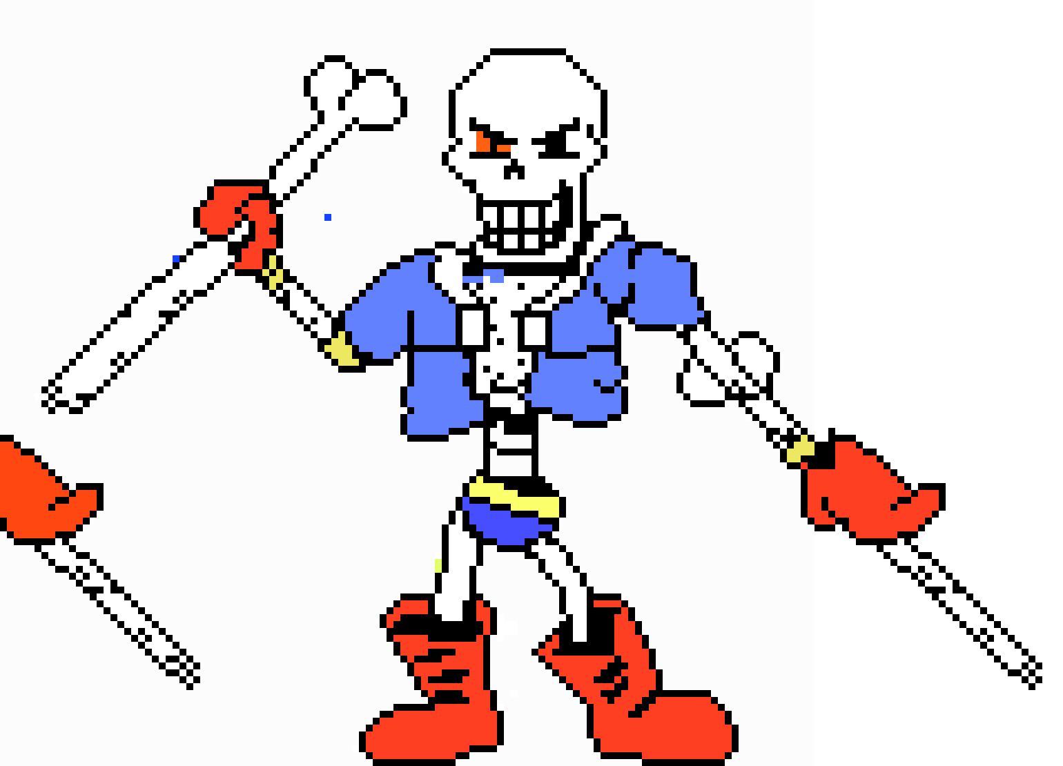 [a180ef] Disbelief Papyrus Phase 2 Battle Sprite.