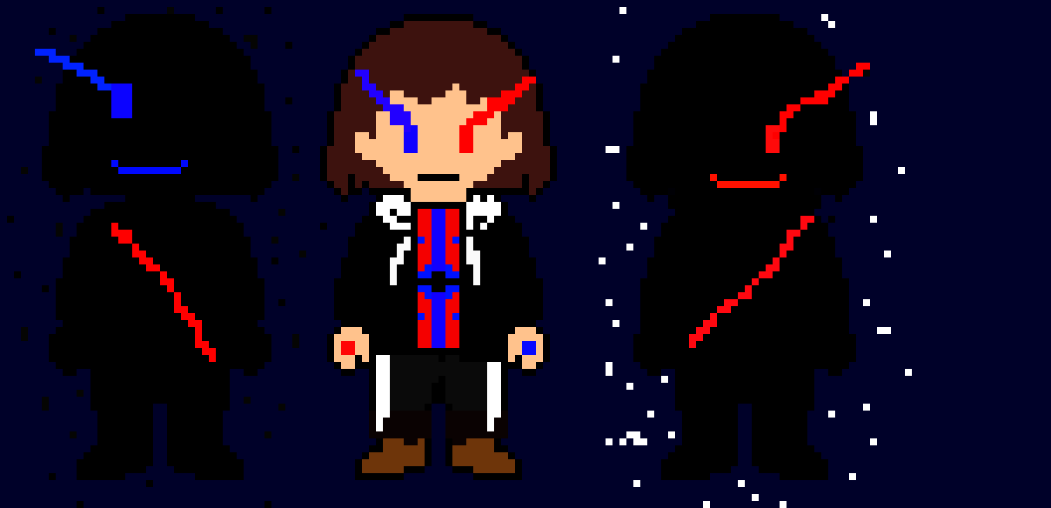 [9664c4] Frisk Sprite (Re-Done!/ + StoryShift Chara Sprite)