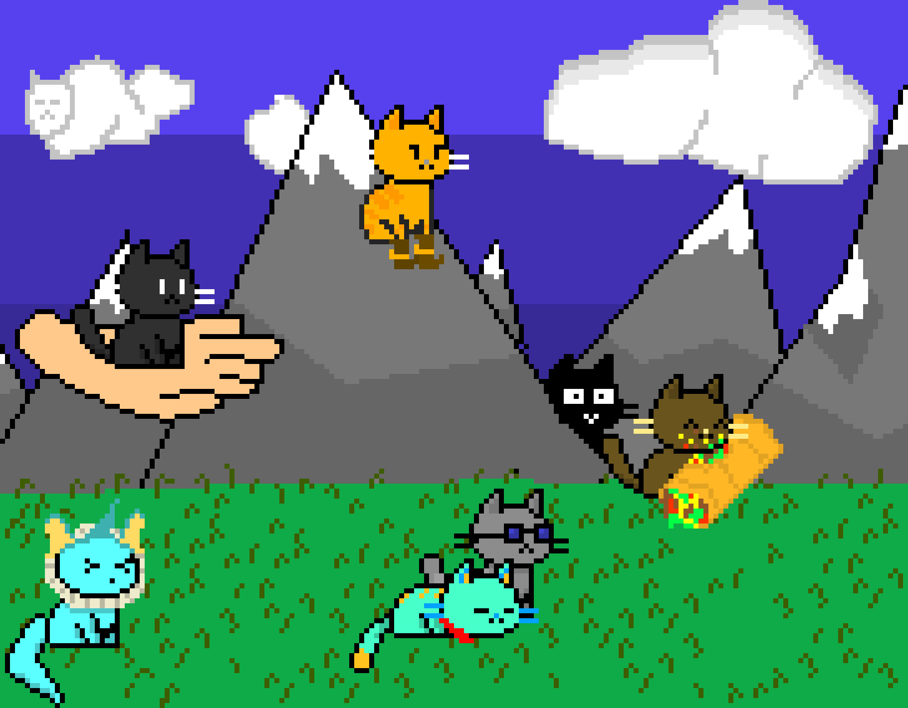 [860b86] cats pixel
