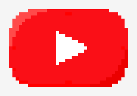 Pixelized YouTube Logo