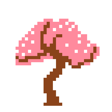 Cherry blossom tree Okami sprite
