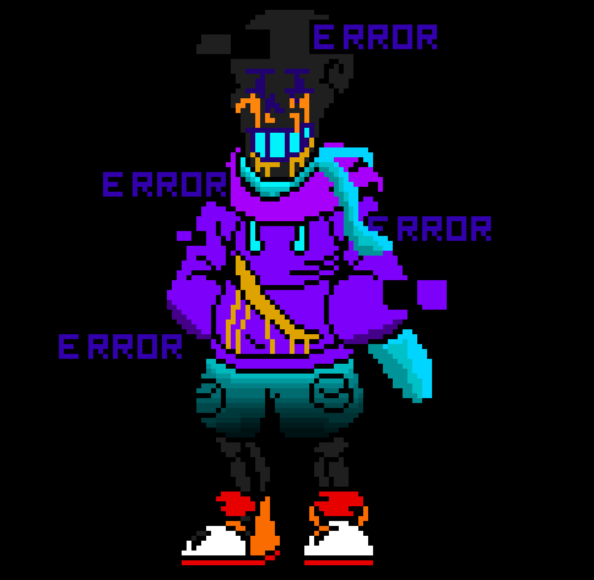[2fbf6b] Hmm.. Another UnderVerse AU Sans... -walks up to UnderVerse Error- heya.