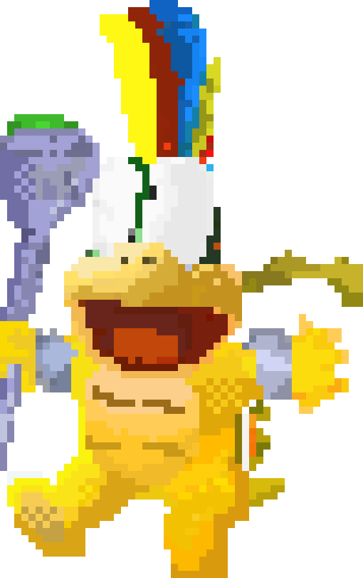 [9aa8f4] Lemmy Koopa pixel art 