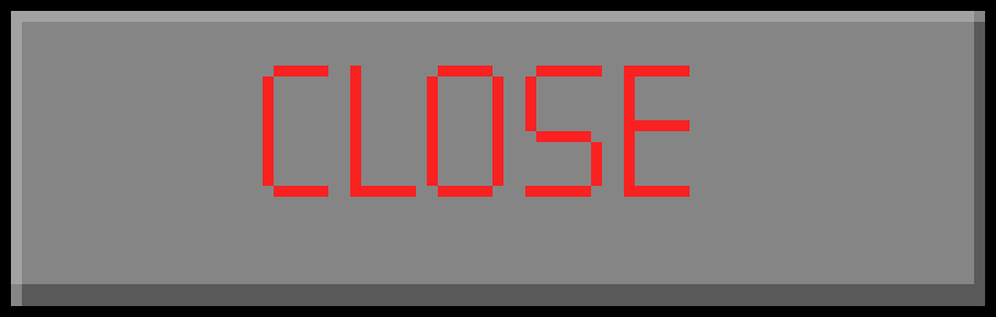 [70dae7] Minecraft Close Red Button
