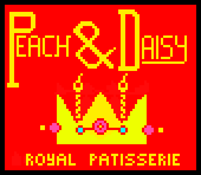[c1a38b] Peach and Daisy Royal Patisserie Pixel Art