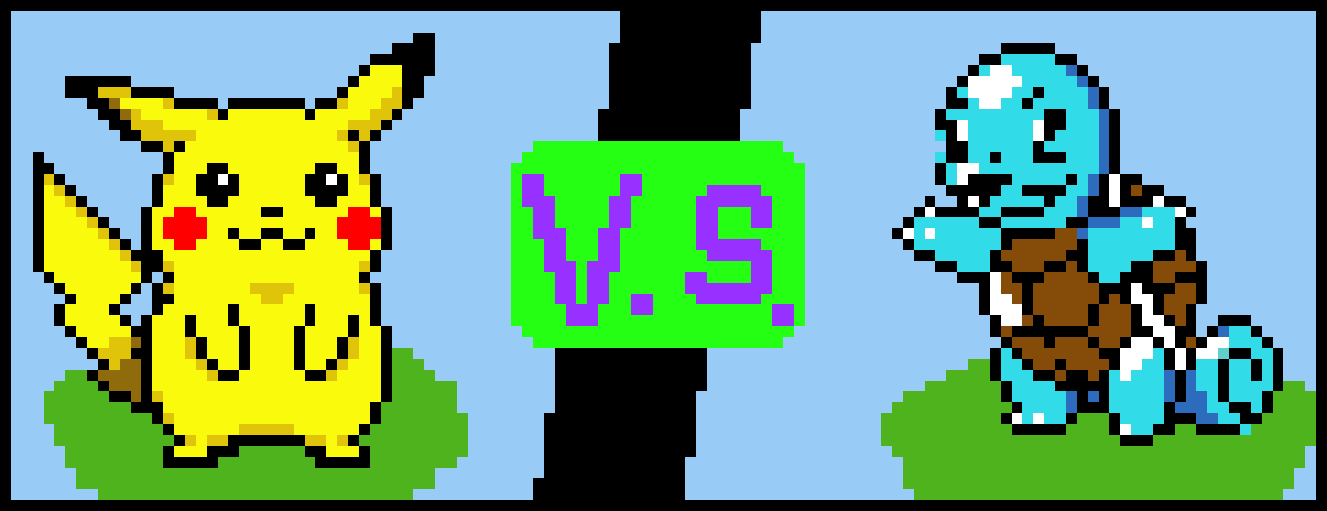 [9664c4] Pikachu vs Squirtle