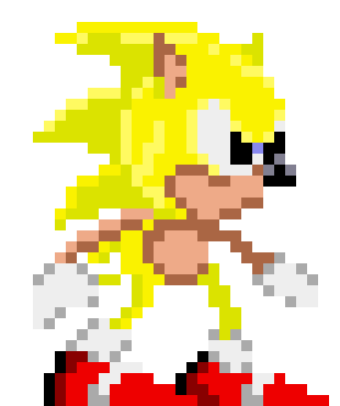 [d3334e] Yellow Tokyo Toy Show Sonic Sprite