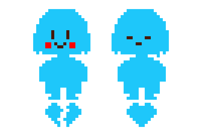 [9664c4] blueberry frisk and chara