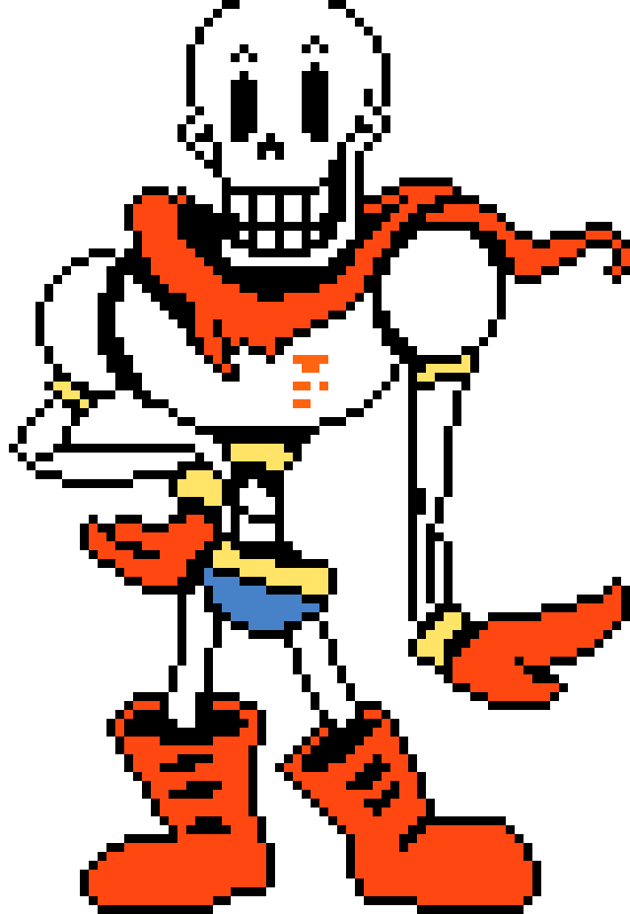 [7060ce] -looks at bf- HELLO HUMAN! IT IS, THE GREAT PAPYRUS! -Papyrus