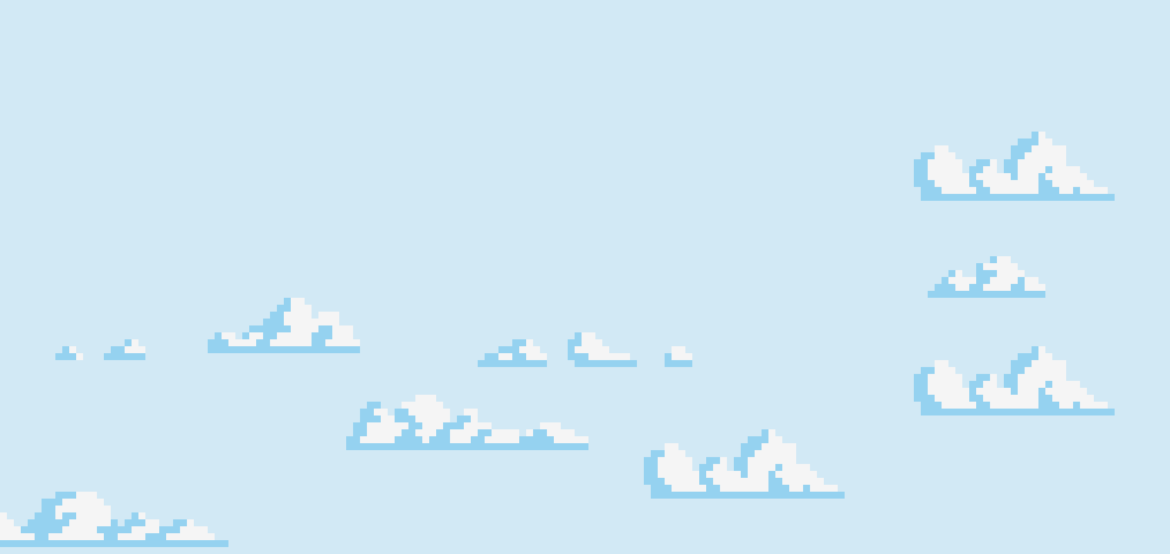 Clouds pixel art