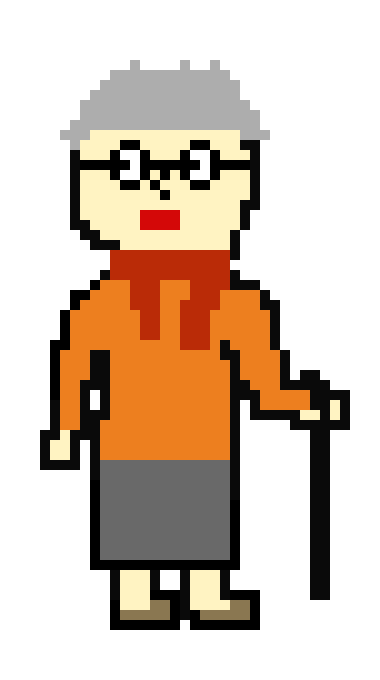 Old lady pixel art
