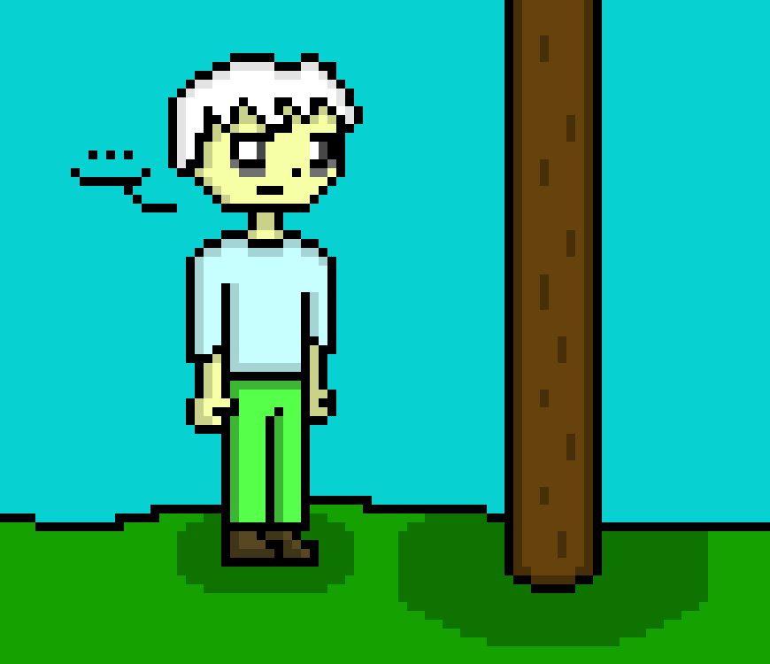 [a4440e] Charles Looking at a Tree