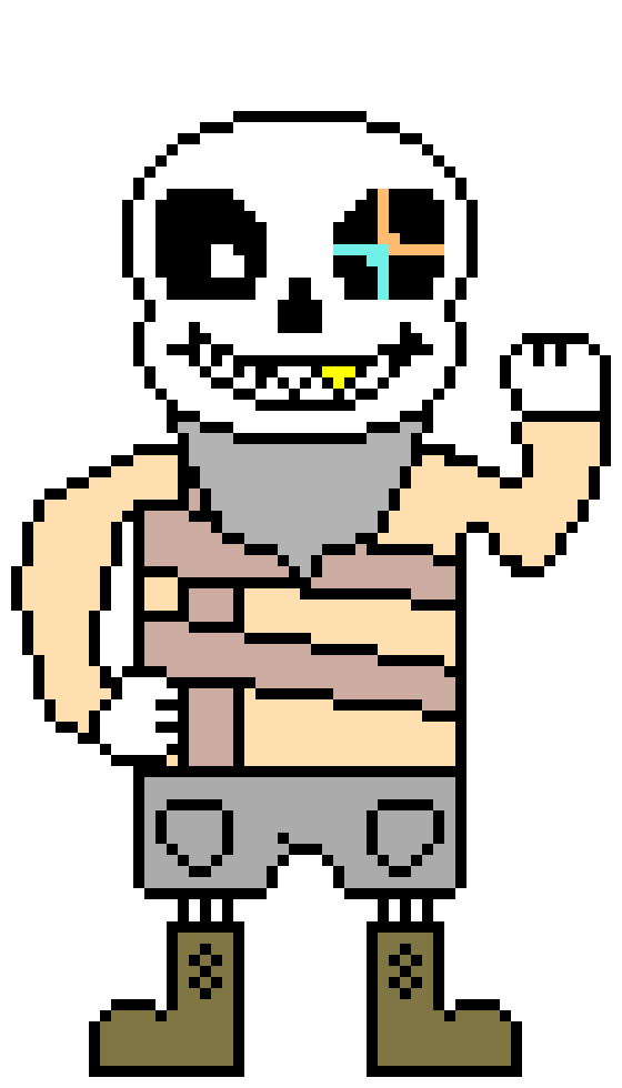 [49defb] Swapfell White sans OFFICIAL battle sprite