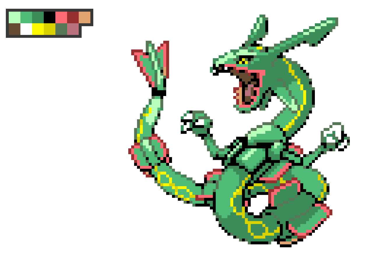 [917eb3] Rayquaza Fighting Sprite