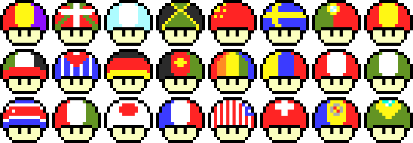 [9664c4] Mushroom Flags