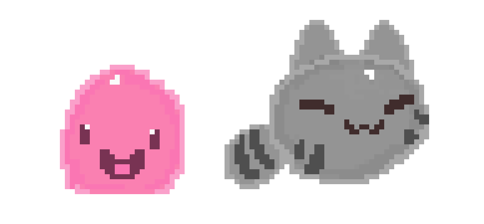 [9664c4] slime rancher tabby slime and pink slime