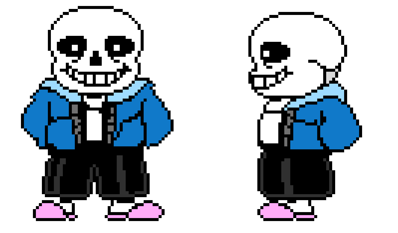 [70ef99] Sans Front and Side Sprite