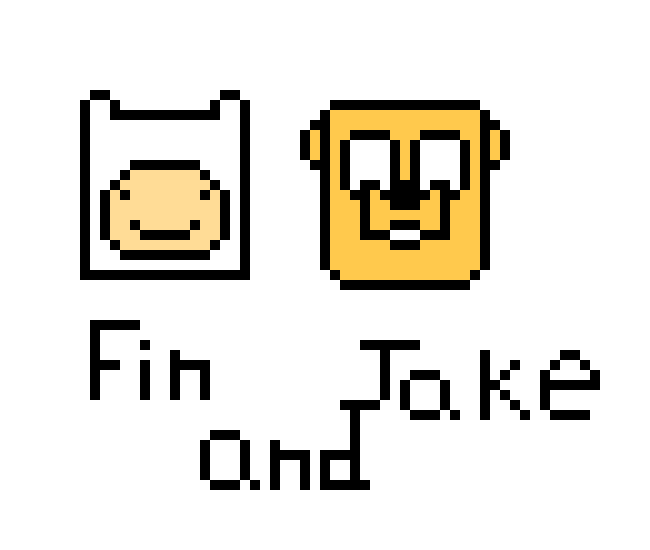 [9664c4] fin and jake from adventure time by lolam