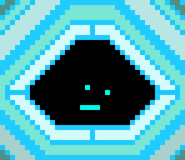 [c91422] so, I was gonna make Cyan from Horizon Zero Dawn, but instead, I made a physical computer thing, based of her looks... and I changed the middle part, and made a face there... like, a computer screen.. 