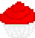 [9664c4] Red Mint Cupcake