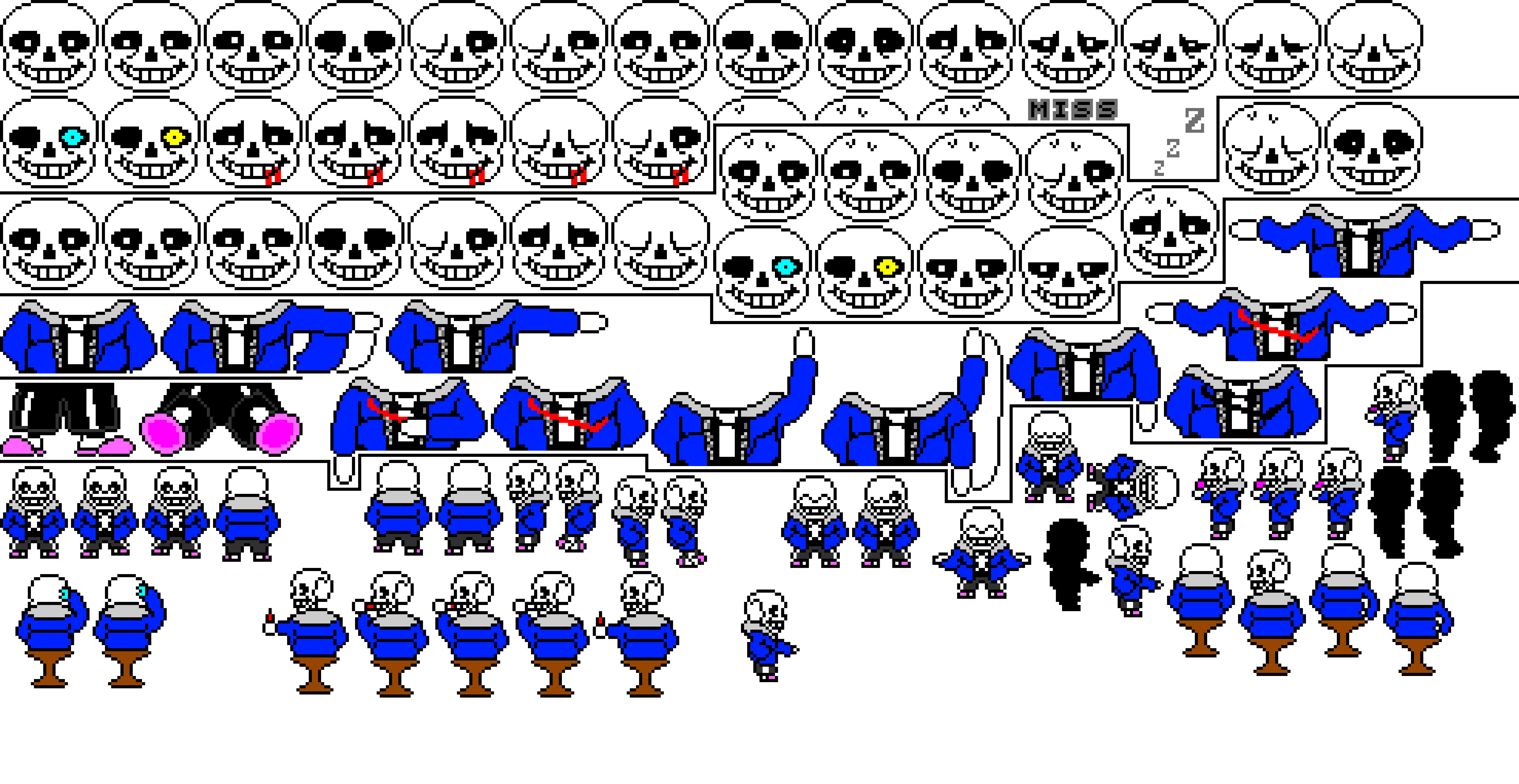 Undertale Sans Sprite Sheet
