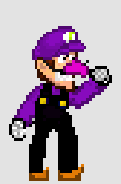 [14d786] Smash Bros Waluigi