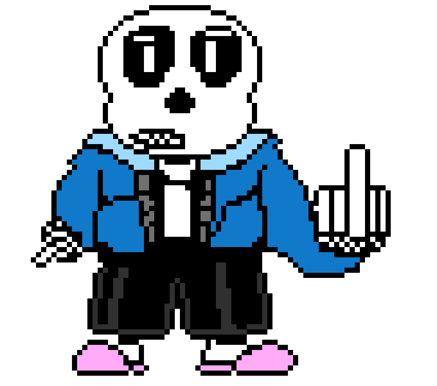 Sans Middle Finger