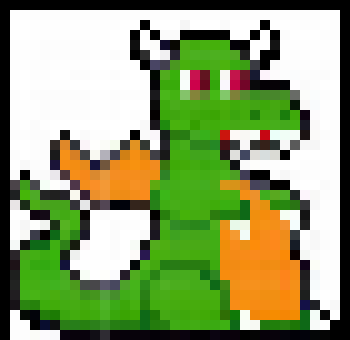 [96ebb7] Cute Green Dragon