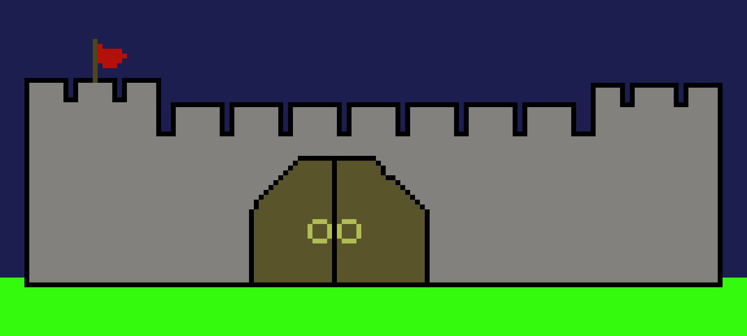 [db649b] The fort, abandoned after being looted and destroyed, is now used by adventurers pasing by