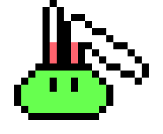 [9664c4] Green Bunny Slime