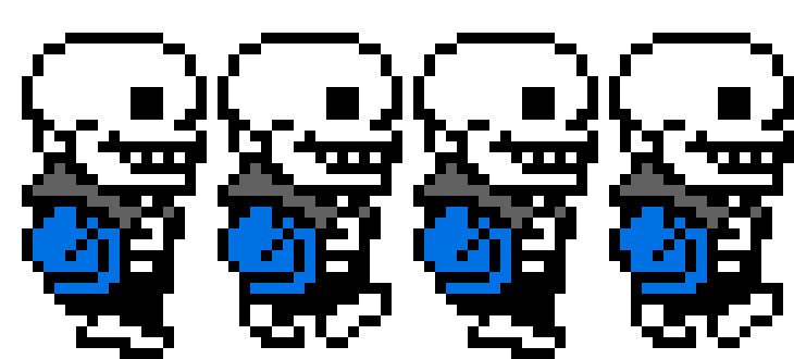 UnderTale - Sans Walking Sprite Sheet